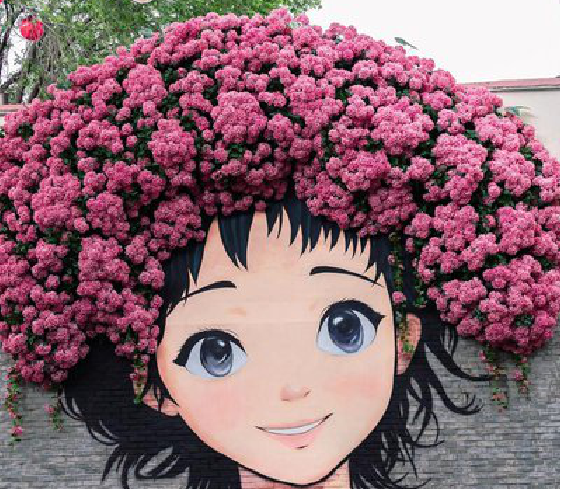 白水墙体彩绘-网红墙打卡