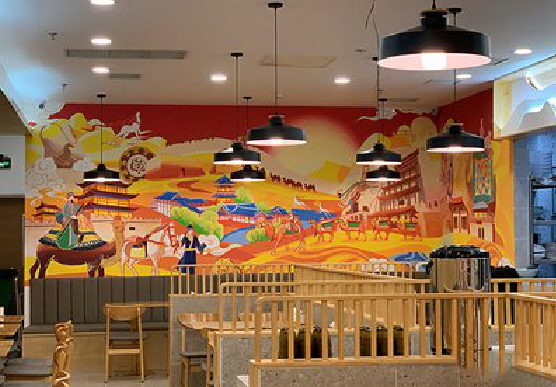 白水商业空间彩绘介绍。