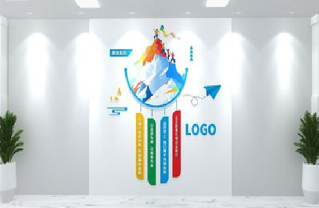 白水公司企业形象墙的工艺材料有哪些？